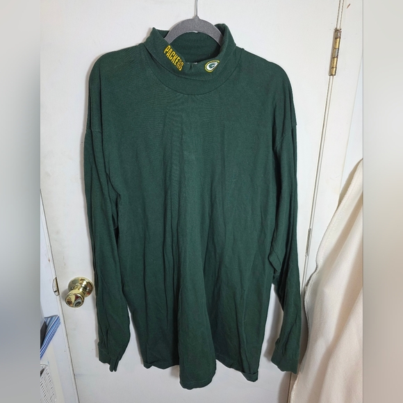 Fruit of the Loom Other - Green Bay Packers Men's XXL Green Turtle Neck Fruit Of The Loom Heavy Cotton
